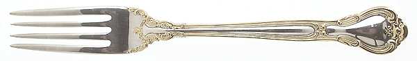 Chantilly Gold (Sterling, Gold Acct) Place Size Fork