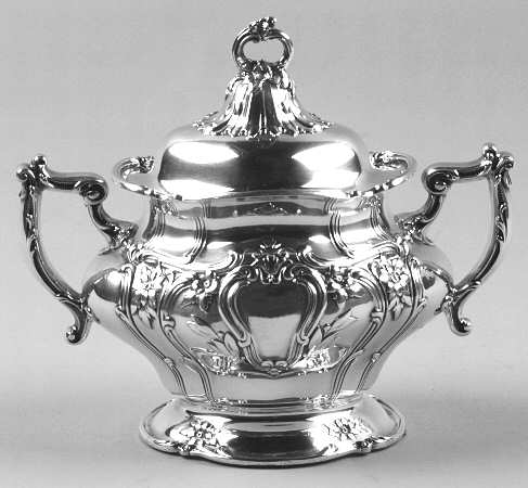 Chantilly-Floral (Sterling, Hollowware) Sugar Bowl & Lid