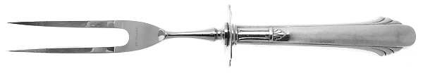 Hunt Club (Sterling, 1930) Small Steak Carving Fork with Stainless Prongs