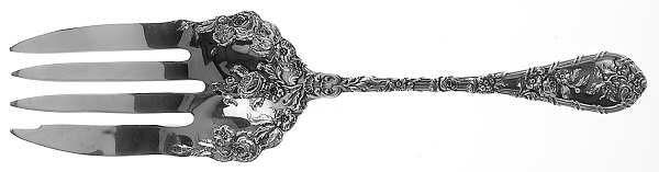 Dauphin (Sterling, 1999) Medium Solid Cold Meat Serving Fork