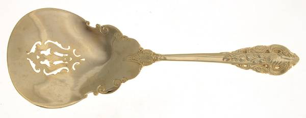Baroque (Gold Electroplate) Tomato Server, Solid Piece