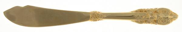Baroque (Gold Electroplate) Hollow Handle Master Butter Knife