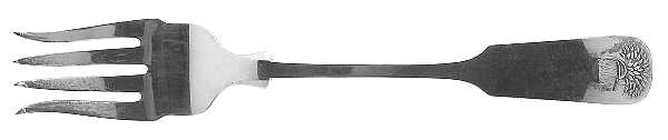 Sheaf of Wheat (Sterling, No Monograms) Large Chipped Beef Fork