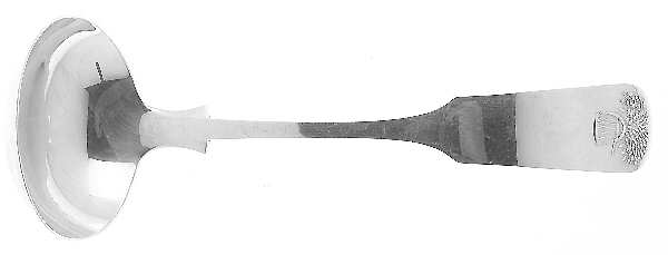 Sheaf of Wheat (Sterling, No Monograms) Solid Gravy Ladle