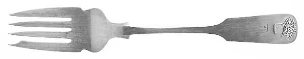 Sheaf of Wheat (Sterling, No Monograms) Small Solid Cold Meat Serving Fork