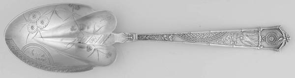 Japanese (Sterling, 1871) Brightcut Solid Large Berry/Casserole Spoon