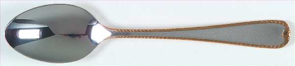 Golden Ribbon Edge Frosted Teaspoon
