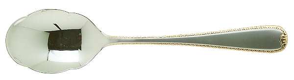 Golden Ribbon Edge Frosted Sugar Spoon