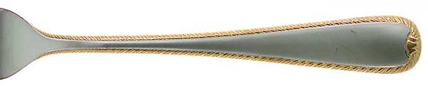 Golden Ribbon Edge Frosted by Gorham Silver