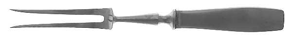 Plata (Stainless) Small Steak Carving Fork with Stainless Prongs