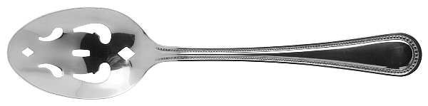 Beaded (Stainless, Glossy, 18-0 Or 27) Pierced Tablespoon (Serving Spoon)