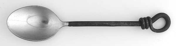 Rope Oxidized Teaspoon