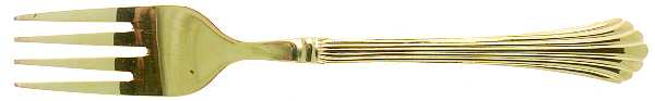 Dextor (Gold Electroplate) Individual Salad Fork