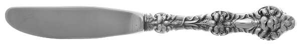 Orange Blossom-New (Sterling, 1995) Modern Hollow Butter Spreader (Stainless)