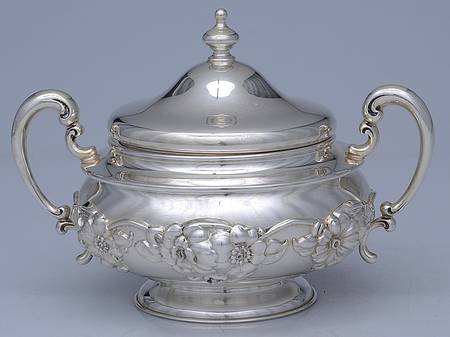A3782 (Sterling, Hollowware) Sugar Bowl & Lid