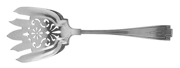 Etruscan (Sterling, 1913, Monograms) Large Solid Fish Serving Fork