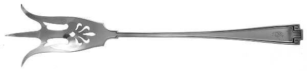 Etruscan (Sterling, 1913, Monograms) Large Lettuce Serving Fork