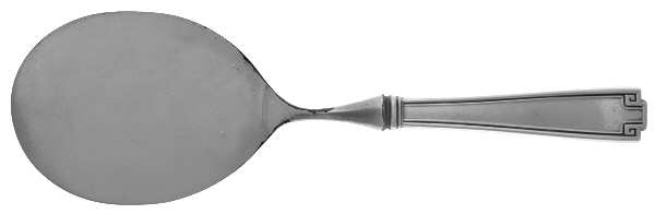 Etruscan (Sterling, 1913, Monograms) Egg Server W/Silverplate Blade