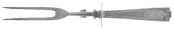 Etruscan (Sterling, 1913) Large Stainless-Prong Roast Carving Fork
