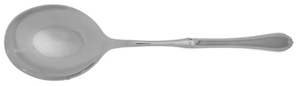 Melon Bud Frosted (Stainless) Casserole Spoon with Smooth Stainless Bowl HC