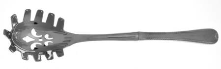 Ribbon Edge Frosted (Stainless) Pasta Server with Stainless Bowl HC