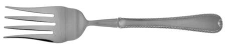 Ribbon Edge Frosted (Stainless) Cold Meat Fork Large, Stainless Tines HC