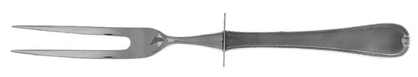 Ribbon Edge Frosted (Stainless) Carving Fork Small with Stainless Prongs HC