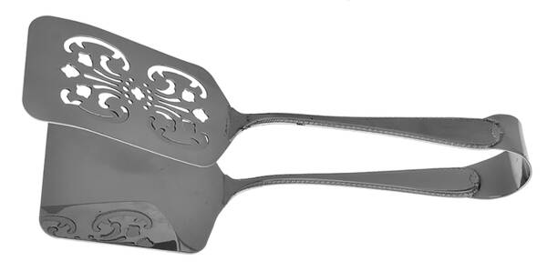 Ribbon Edge Frosted (Stainless) Asparagus Tongs Serving Stainless HC
