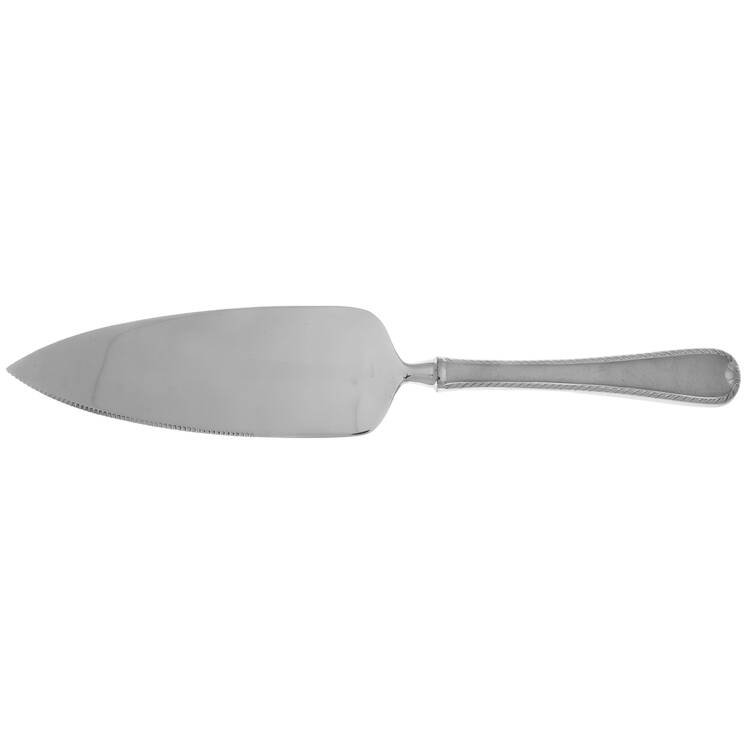Ribbon Edge Frosted (Stainless) Pie Server with Serrated Stainless Blade HC by Gorham Silver
