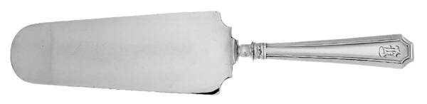 Fairfax (Sterling, 1910, Monograms) Pie Server with Silverplate Blade