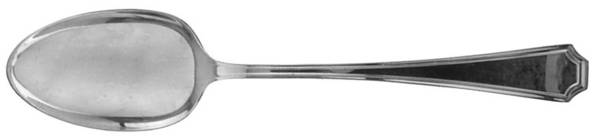 Fairfax (Sterling, 1910, Monograms) Dessert/Oval Soup Spoon