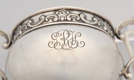 Strasbourg (Sterling, Hollowware, Older) Mini Sterling Creamer and Open Sugar