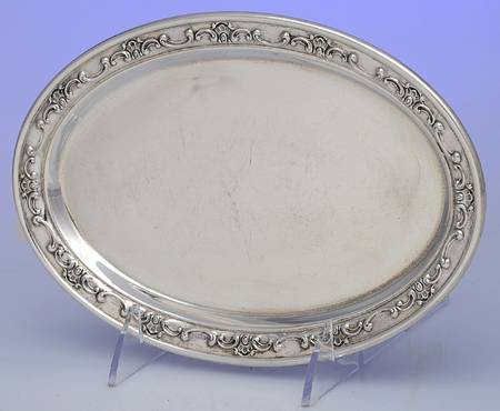 Strasbourg (Sterling, Hollowware, Older) Tray for Sterling Creamer & Sugar Set