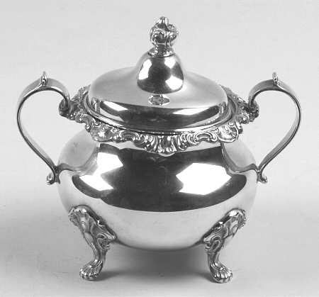 Strasbourg (Sterling, Hollowware, Older) Sugar Bowl & Lid