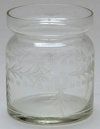 Strasbourg (Sterling, Hollowware, Older) Crystal Jam Jar No Silver Lid