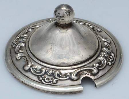 Strasbourg (Sterling, Hollowware, Older) Silver Lid for Crystal Jam Jar