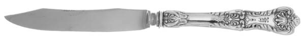 King George (Sterling, 1894, Monograms) Orange Knife with Stainless Blade