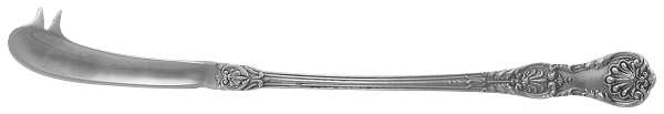 King George (Sterling, 1894, Monograms) Individual Solid Cheese Pick