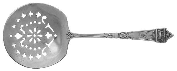 Lansdowne (Sterling, 1917, Monograms) Tomato Server, Solid Piece