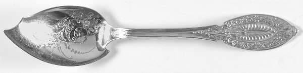Princess (Sterling, 1874) Large Bright Cut Jelly Spoon