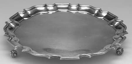 Sterling Hollowware 10" Round Sterling Tray