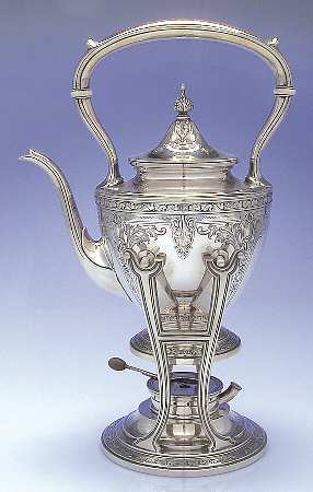 Cinderella (Sterling, Hollowware) Kettle, Stand & Burner
