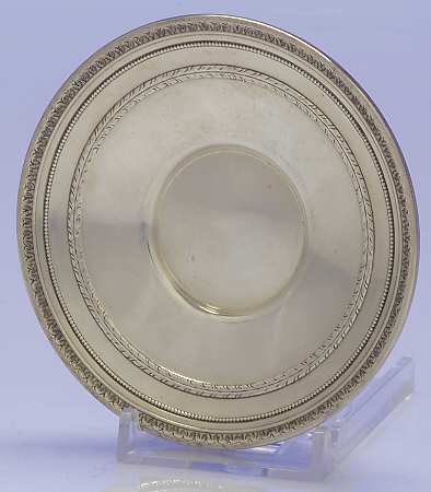 Edgeworth (Sterling, Hollowware) Sterling Demitasse Saucer Only