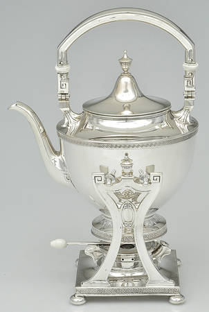 Etruscan (Sterling, Hollowware) Kettle, Stand & Burner