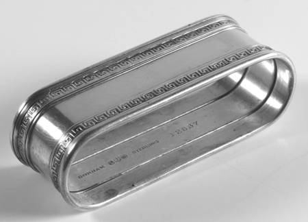 Etruscan (Sterling, Hollowware) Oblong Napkin Ring