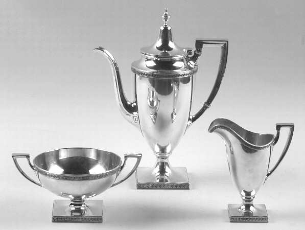 Etruscan (Sterling, Hollowware) 3 Piece Mini Tea Set