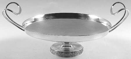 Etruscan (Sterling, Hollowware) 2 Handle Round Pedestal Centerpiece