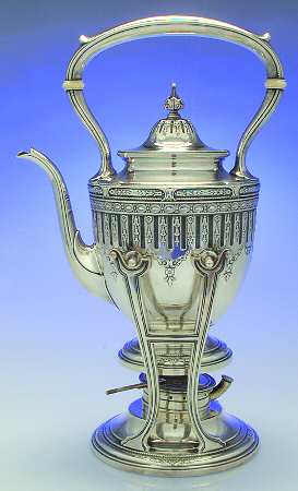 Marie Antoinette (Sterling, Hollowware) Kettle, Stand & Burner