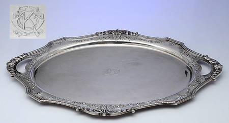 Marie Antoinette (Sterling, Hollowware) Large Waiter Tray
