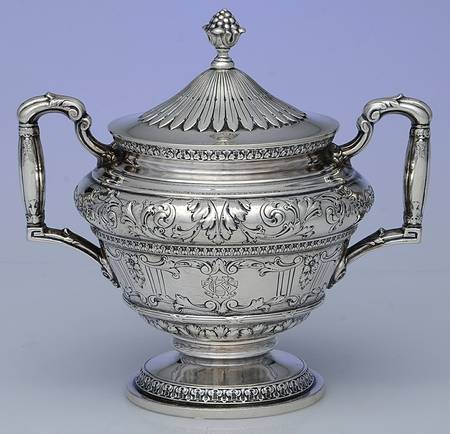 Marie Antoinette (Sterling, Hollowware) Sugar Bowl & Lid